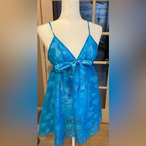 Victoria’s Secret Blue Floral Slip